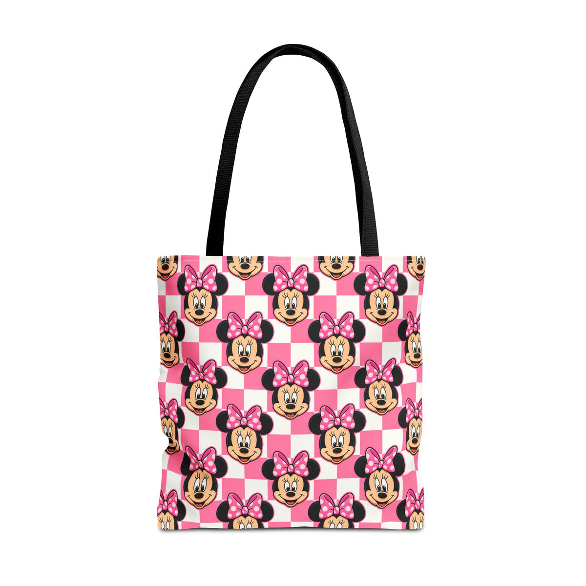 Pink Checkerboard Minnie Tote Bag
