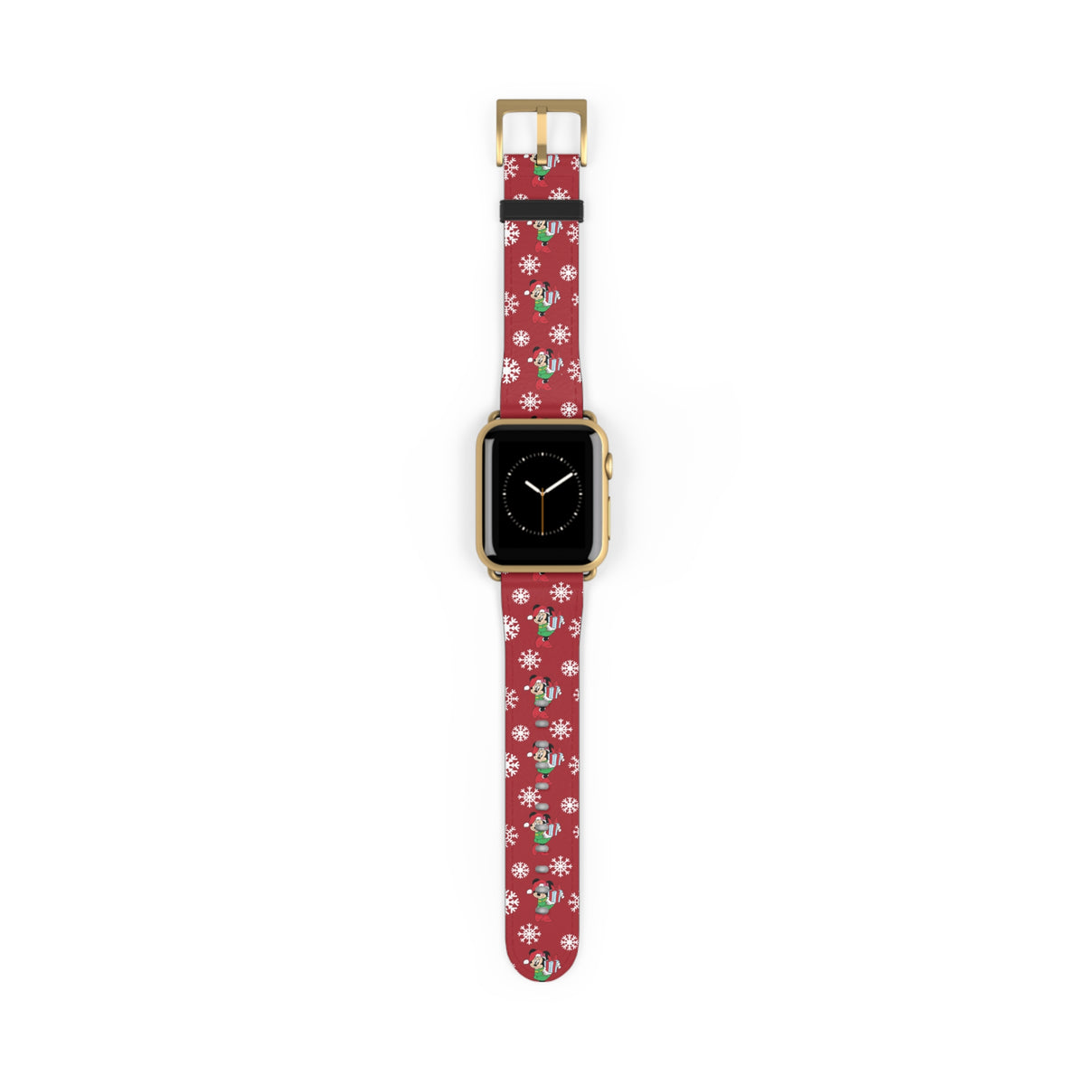 Minnie's Christmas Holiday Flurries Whimsical Watch Band - Apple