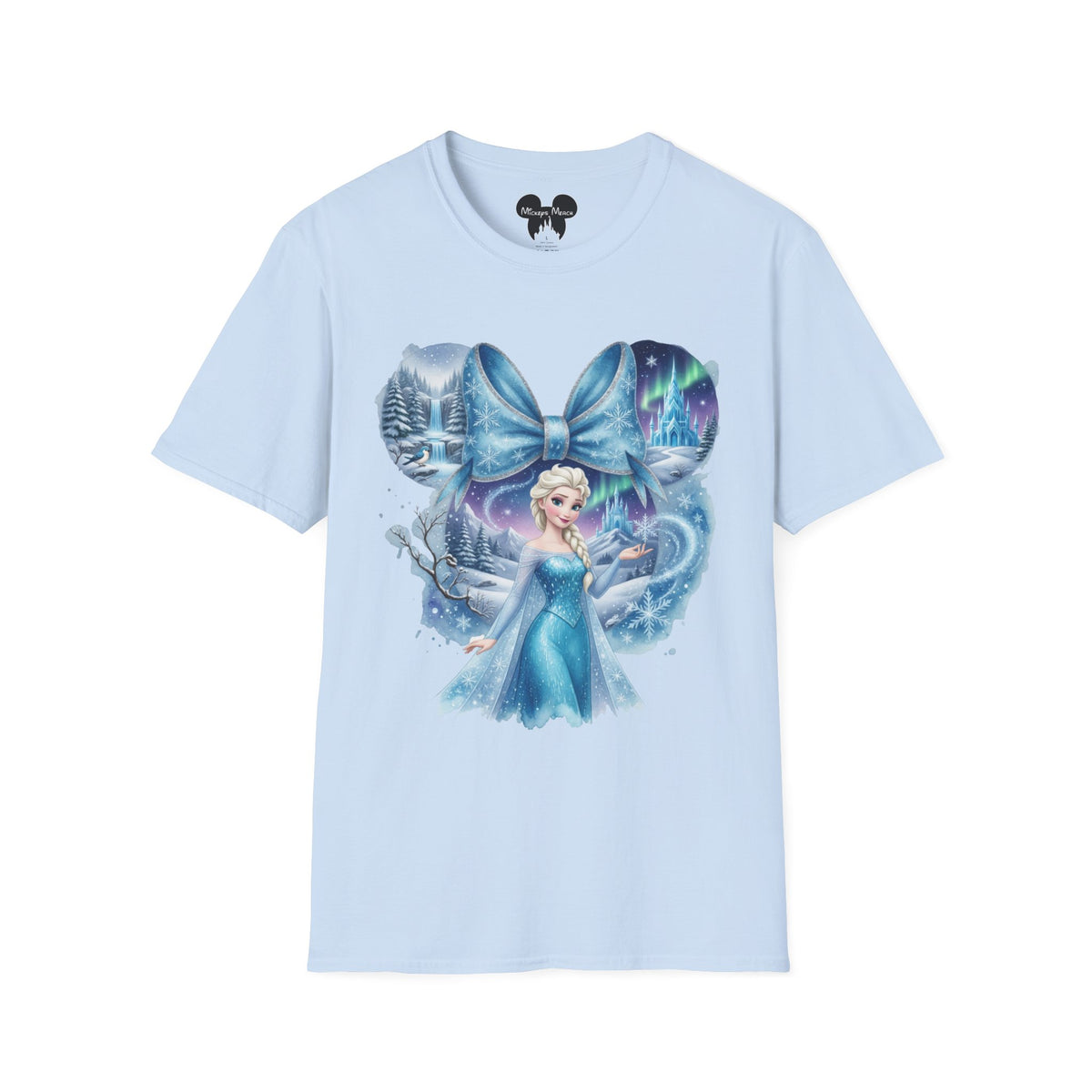 Disney Princess - Elsa's Frozen Ice Castle Vignette Unisex Graphic Tee