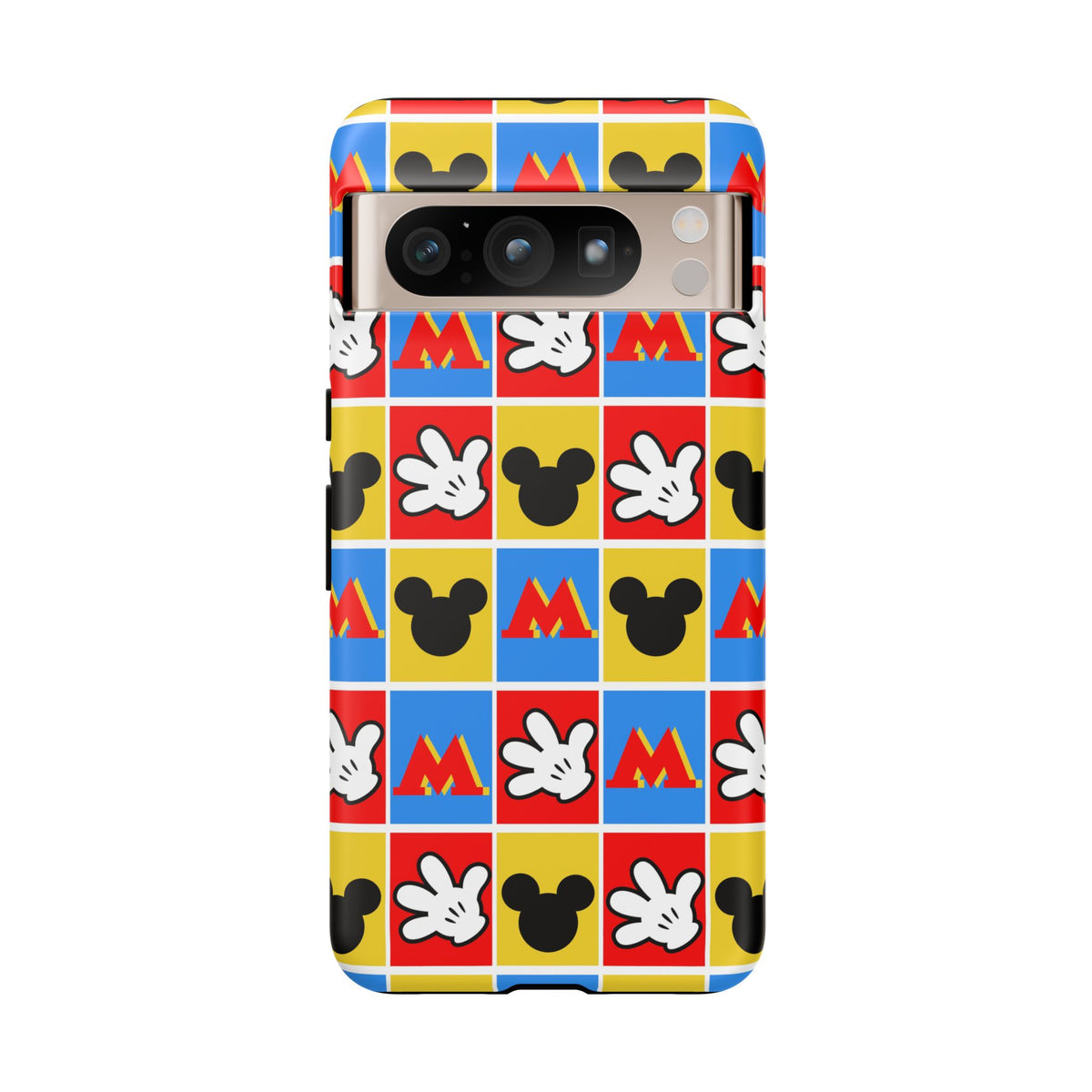 Checkerboard Mickey Hands Resort Ready Cell Phone Tech Case