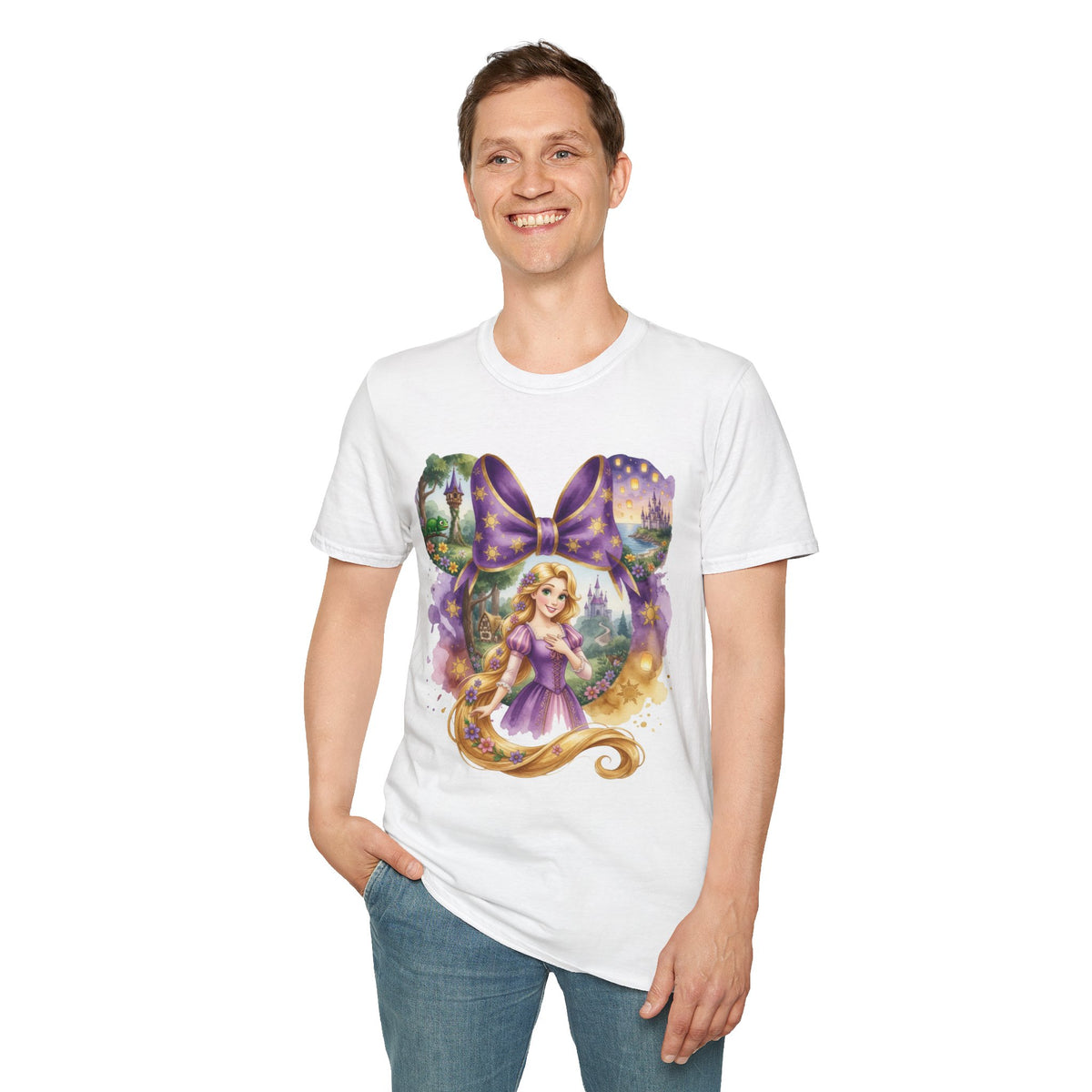 Disney Princess - Rapunzel's Floating Lanterns Vignette Unisex Graphic Tee