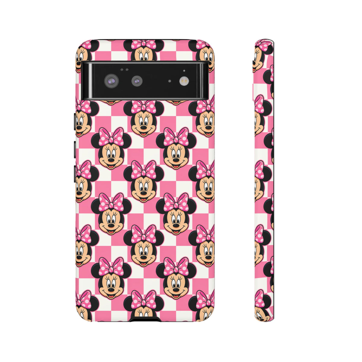 Pink Checkerboard Minnie Resort Ready Cell Phone Tech Case