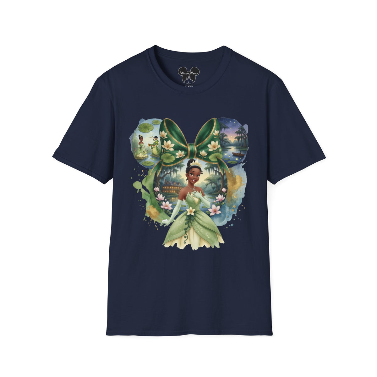 Disney Princess - Tiana's Bayou Waterlily Vignette Unisex Graphic Tee