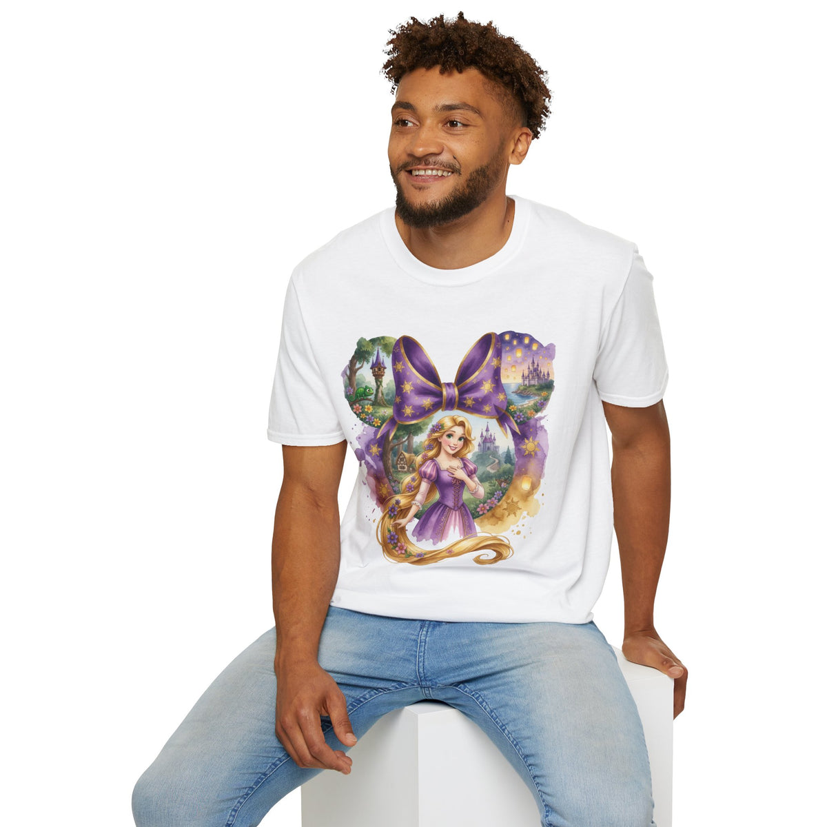 Disney Princess - Rapunzel's Floating Lanterns Vignette Unisex Graphic Tee
