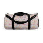Character Autographs on Pink Travel Duffel Bag