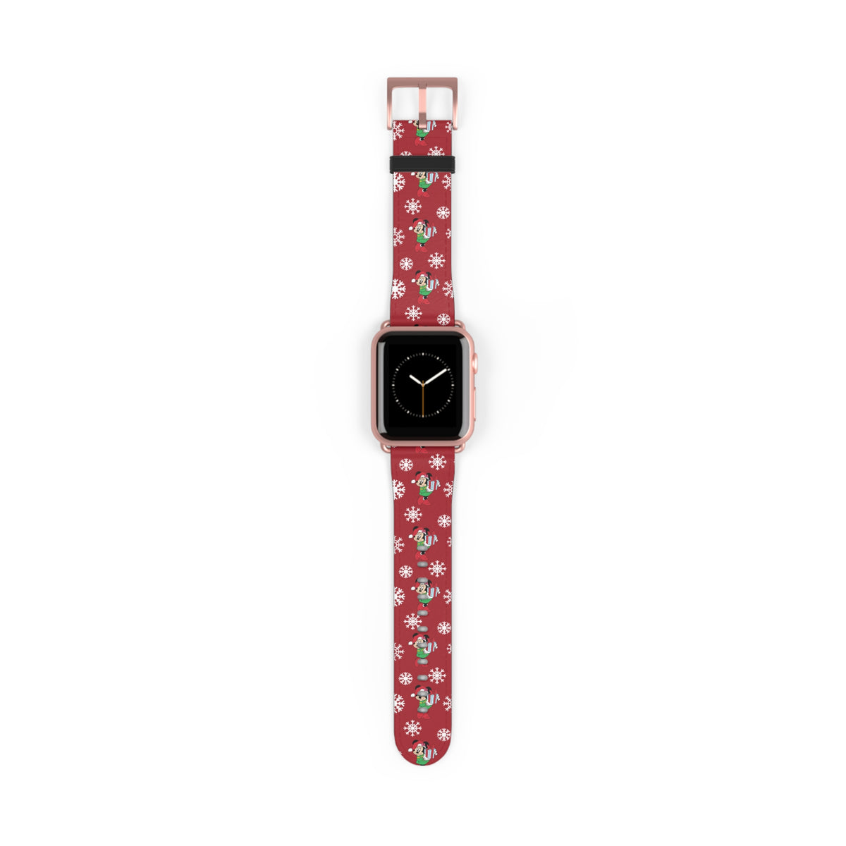 Minnie's Christmas Holiday Flurries Whimsical Watch Band - Apple