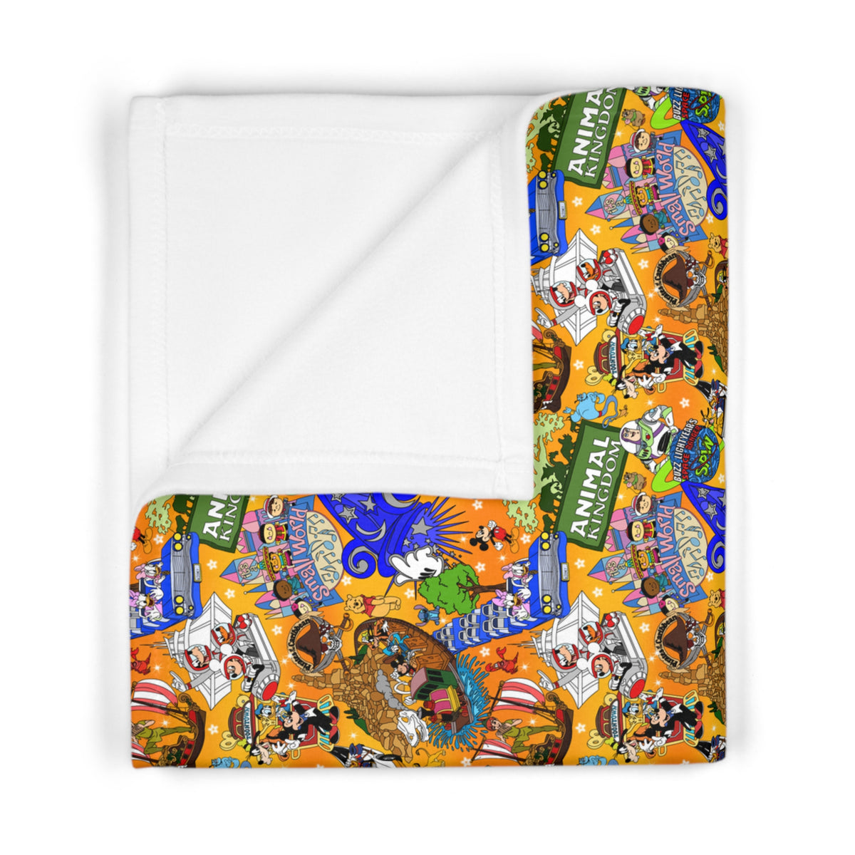 Four Parks Ride Collage Happily Ever After Baby Blanket