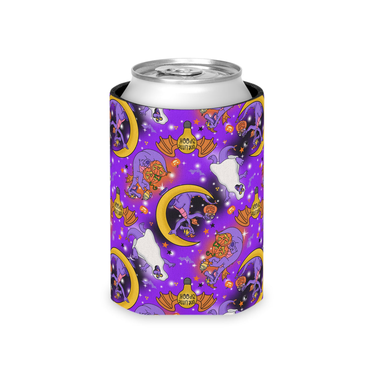 Figment on the Moon Purple Can Cooler Drink Koozie