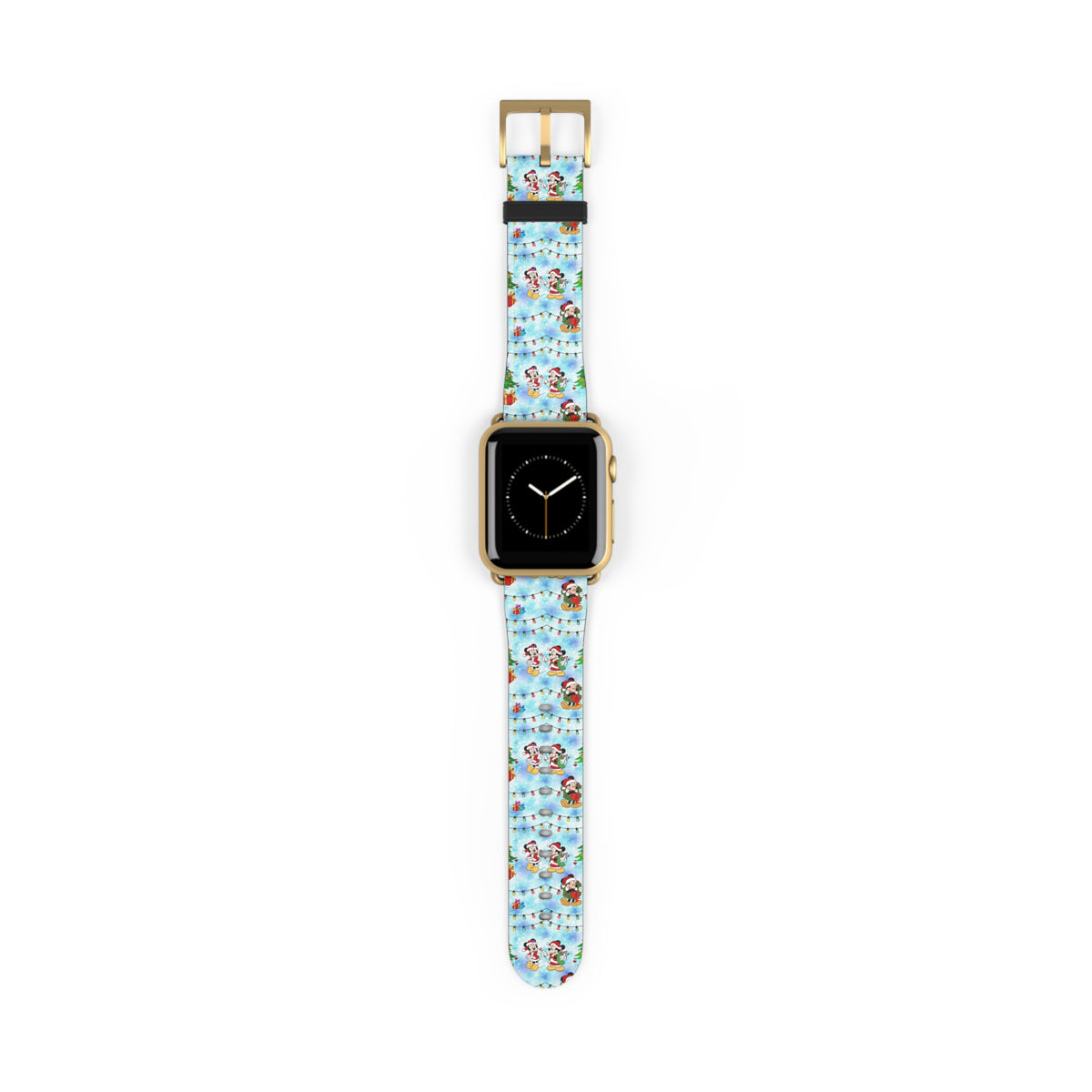 Christmas Candy Cane Wishes Whimsical Watch Band - Apple