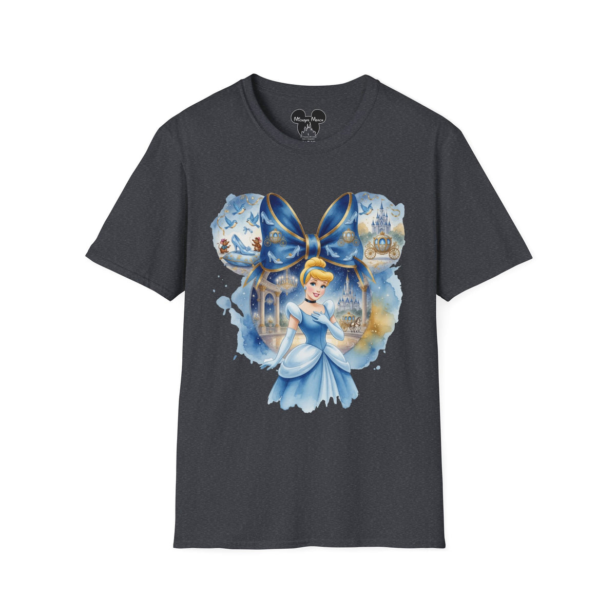 Disney Princess - Cinderella's Midnight Glass Slipper Vignette Unisex Graphic Tee