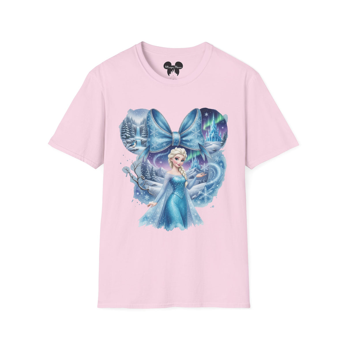 Disney Princess - Elsa's Frozen Ice Castle Vignette Unisex Graphic Tee