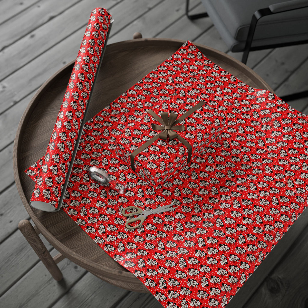 Christmas Holiday Snuggles Wrapping Paper Roll