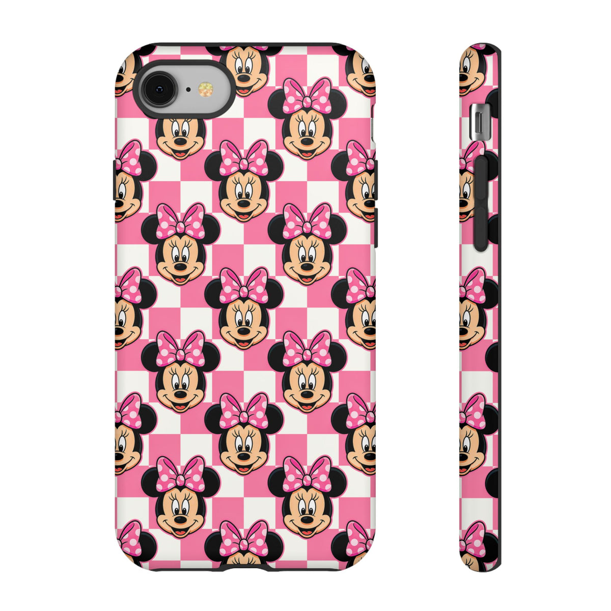 Pink Checkerboard Minnie Resort Ready Cell Phone Tech Case