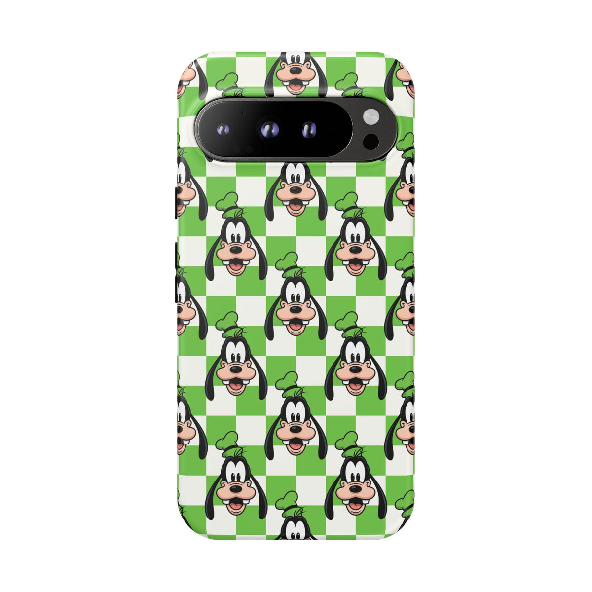 Green Checkerboard Goofy Resort Ready Cell Phone Tech Case