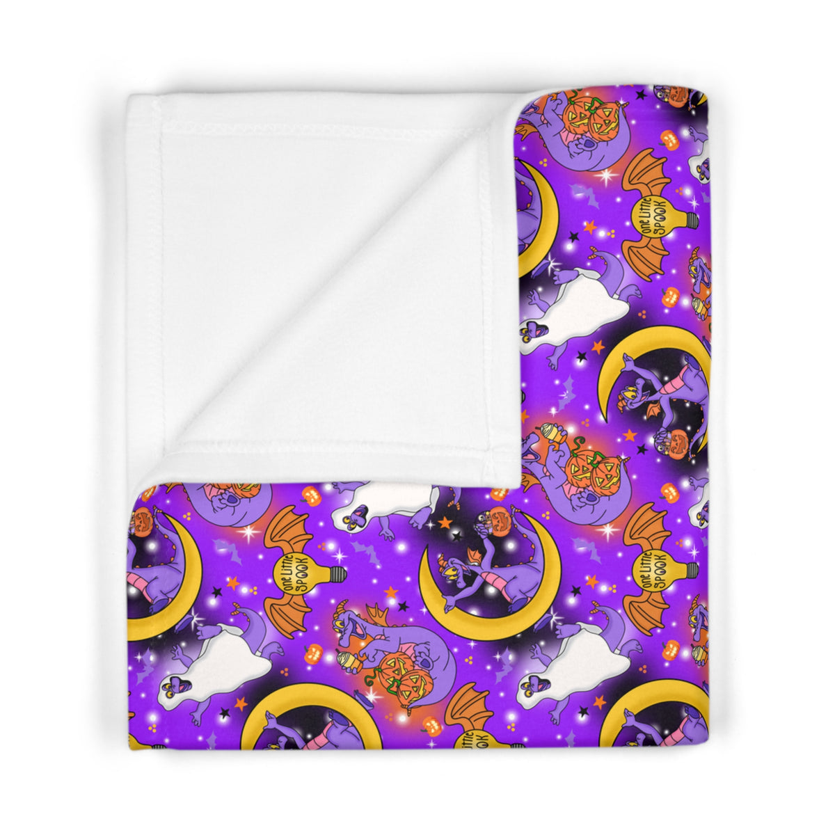 Figment on the Moon Purple Happily Ever After Baby Blanket