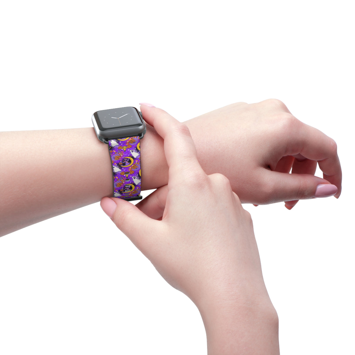 Figment on the Moon Purple Whimsical Watch Band - Apple