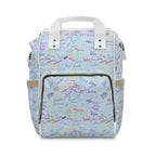Character Autographs on Blue Magic Maker Diaper Daypack