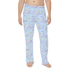Character Autographs on Blue Men's Pajama Pants