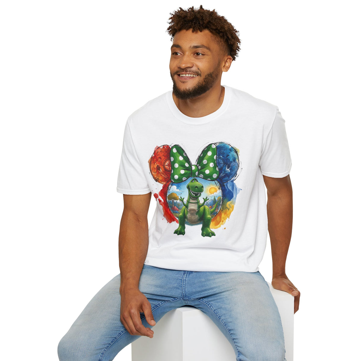 Toy Story - Rex's Prehistoric Polka Vignette Unisex Graphic Tee