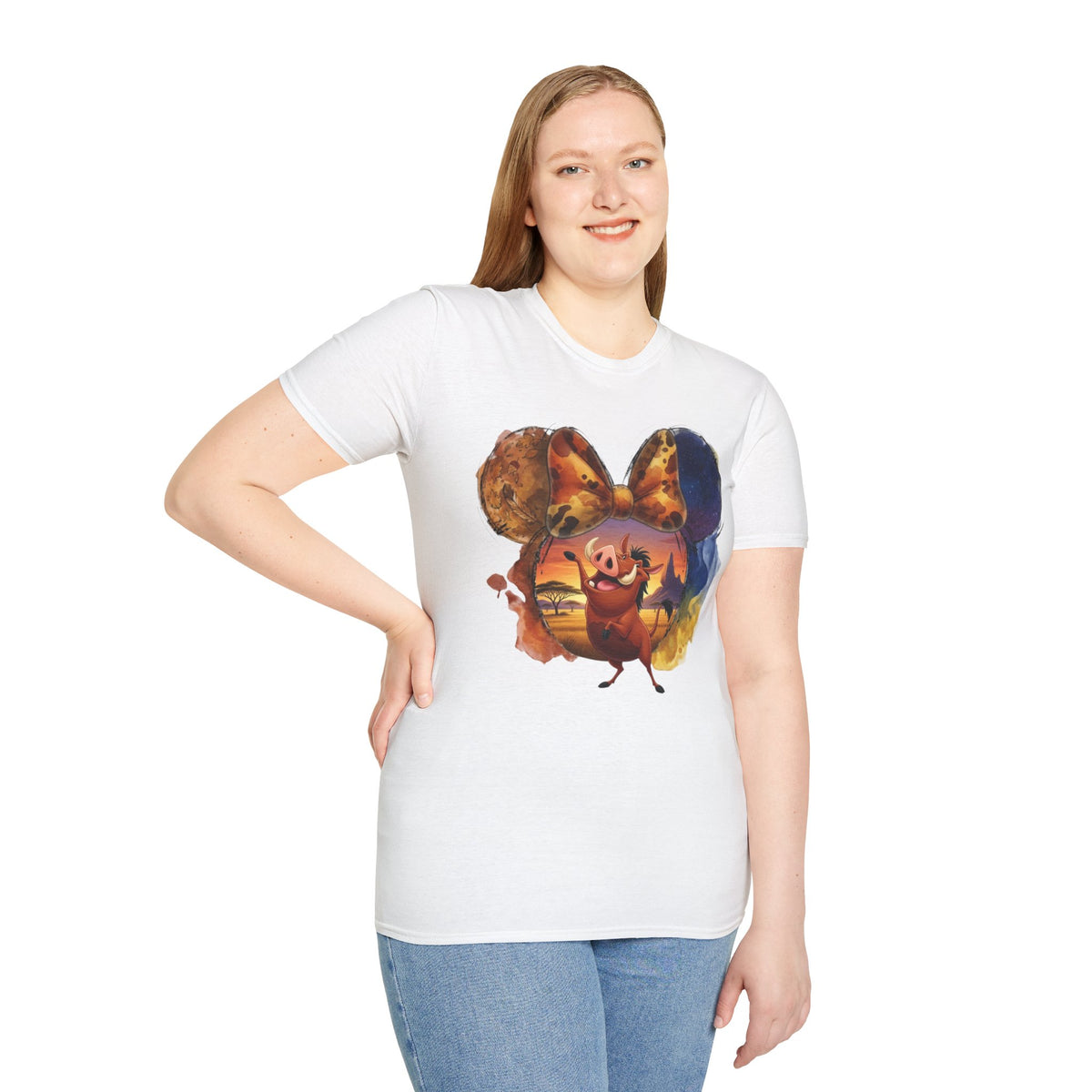 Lion King - Pumbaa's Savannah Spotted Vignette Unisex Graphic Tee