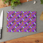 Figment on the Moon Purple Glass Cutting Board