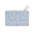 Character Autographs on Blue Mini Clutch