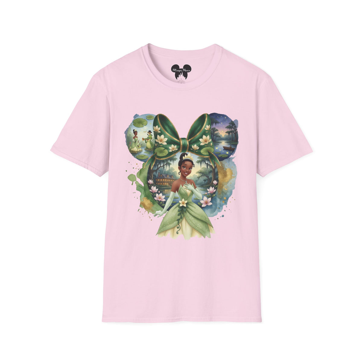Disney Princess - Tiana's Bayou Waterlily Vignette Unisex Graphic Tee