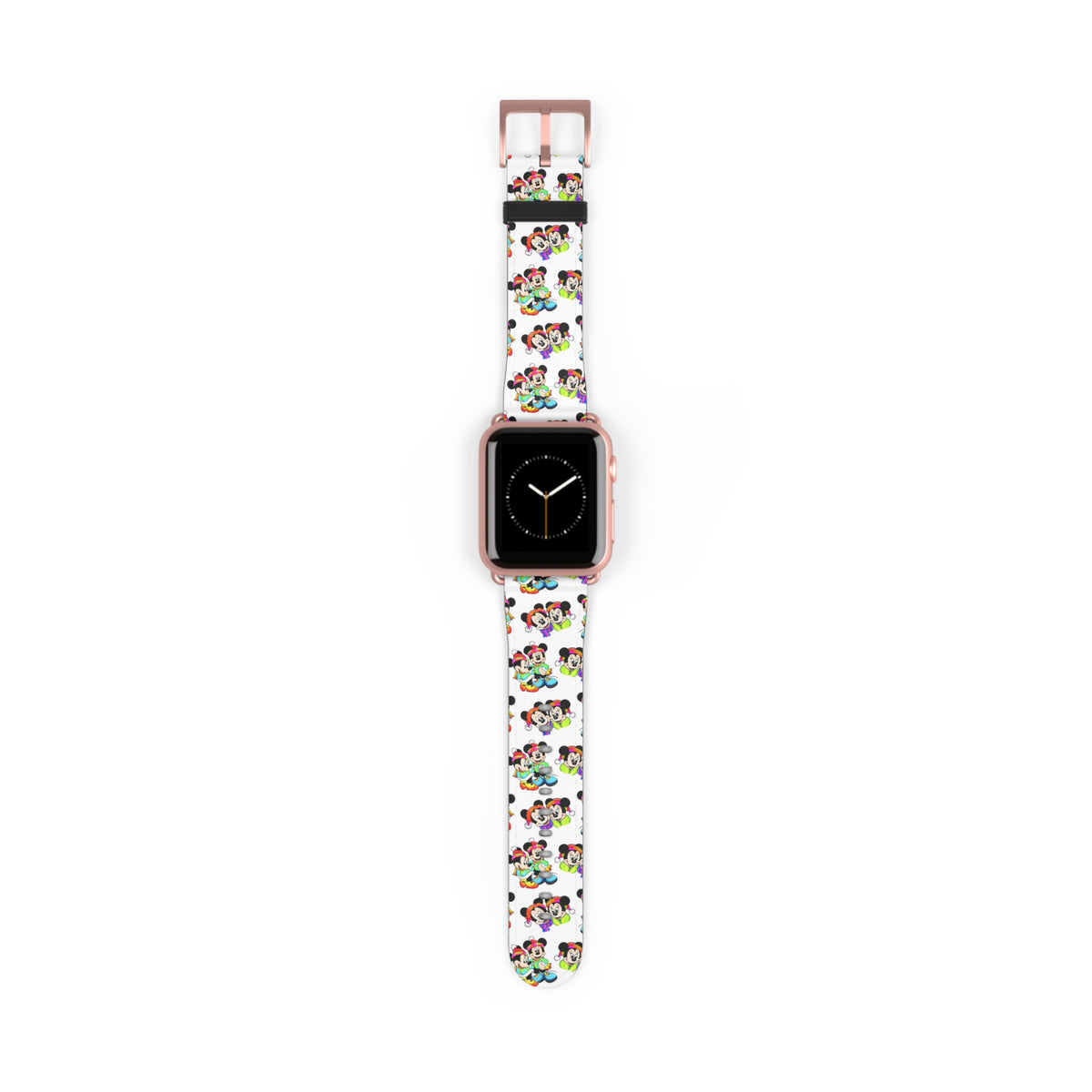 Rainbow Christmas Whimsical Watch Band - Apple