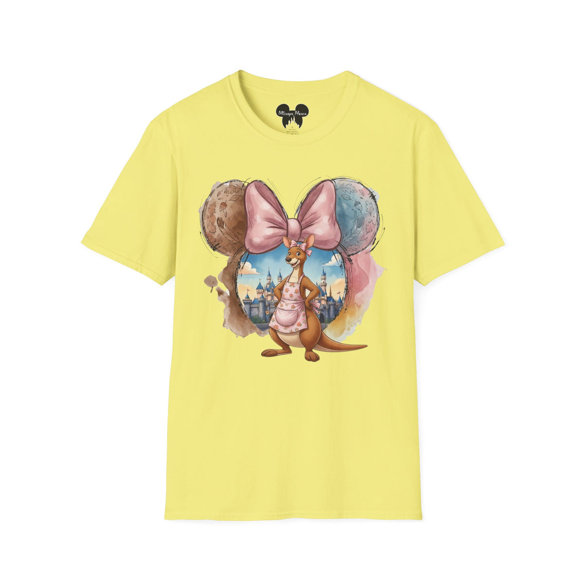 Winnie the Pooh - Kanga's Pastel Castle Vignette Unisex Graphic Tee