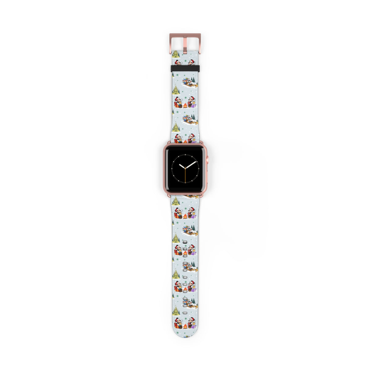 Christmas Castle Sleigh Ride Whimsical Watch Band - Apple
