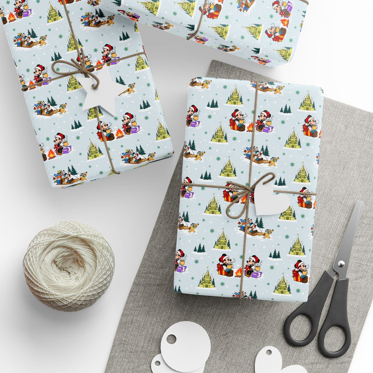 Christmas Castle Sleigh Ride Wrapping Paper Roll