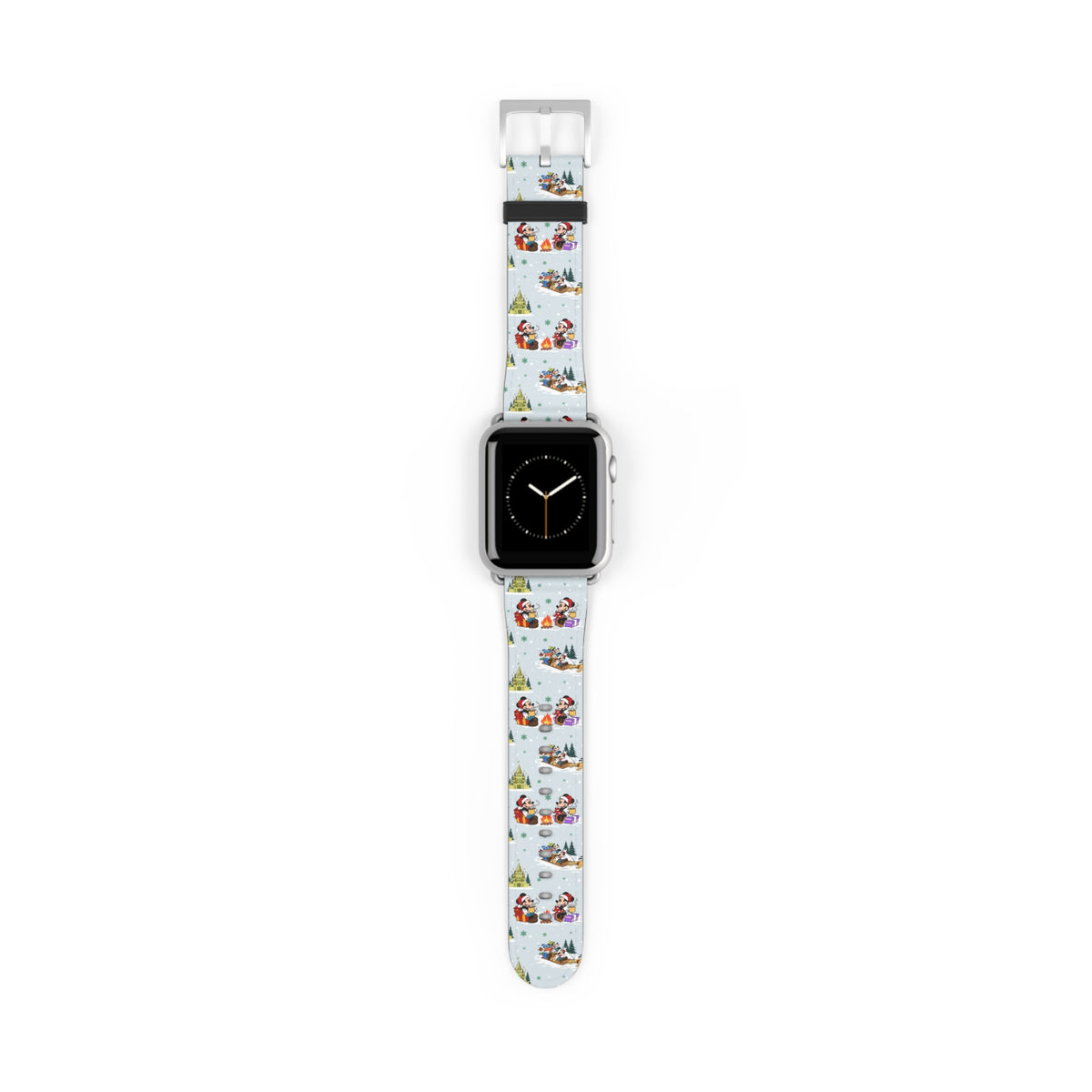 Christmas Castle Sleigh Ride Whimsical Watch Band - Apple