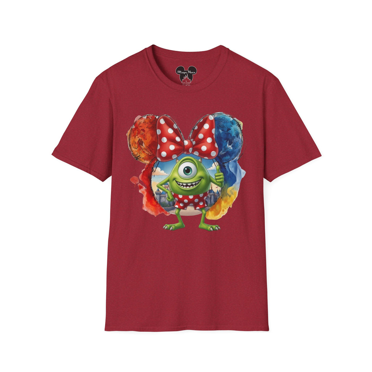 Monsters Inc - Mike Wazowski's Polka Dot Vignette Unisex Graphic Tee