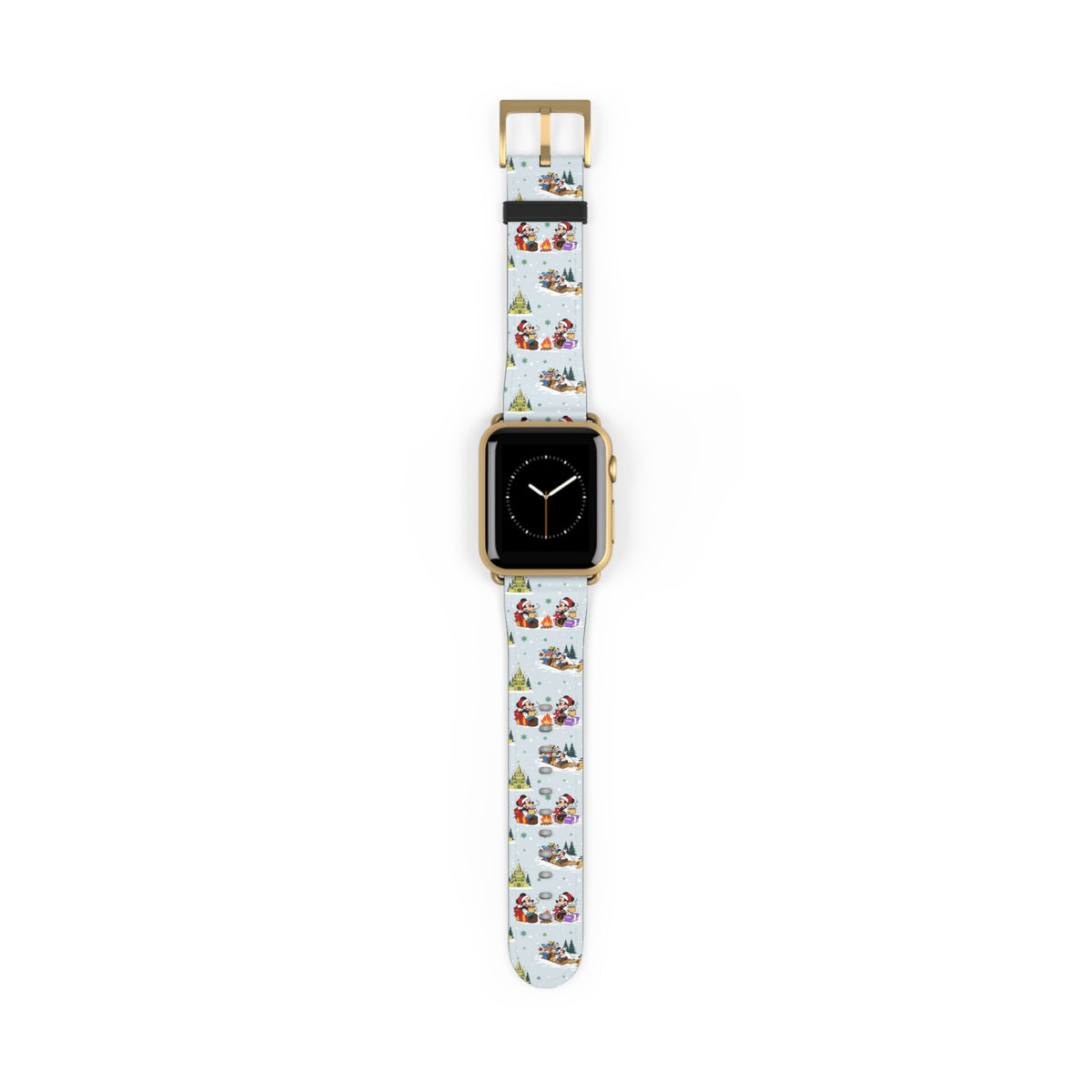 Christmas Castle Sleigh Ride Whimsical Watch Band - Apple