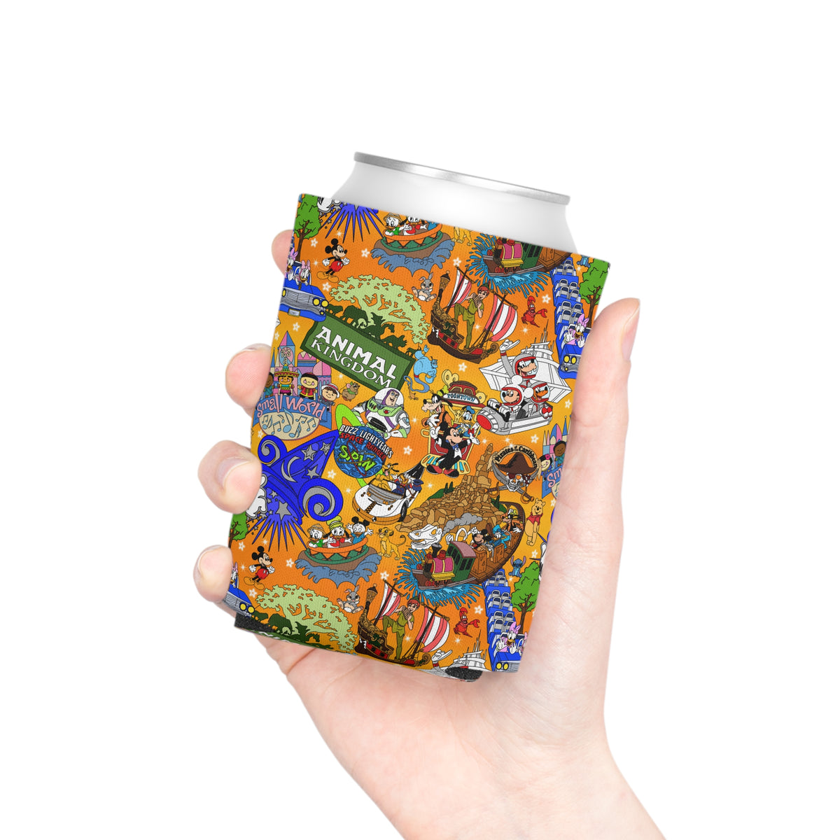 Four Parks Ride Collage Can Cooler Drink Koozie