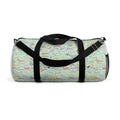 Character Autographs on Green Travel Duffel Bag