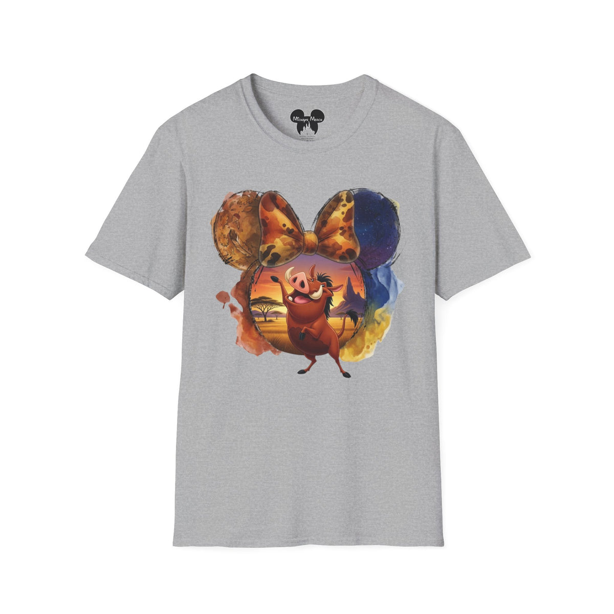 Lion King - Pumbaa's Savannah Spotted Vignette Unisex Graphic Tee