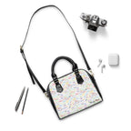 Character Autographs on White Shoulder Handbag