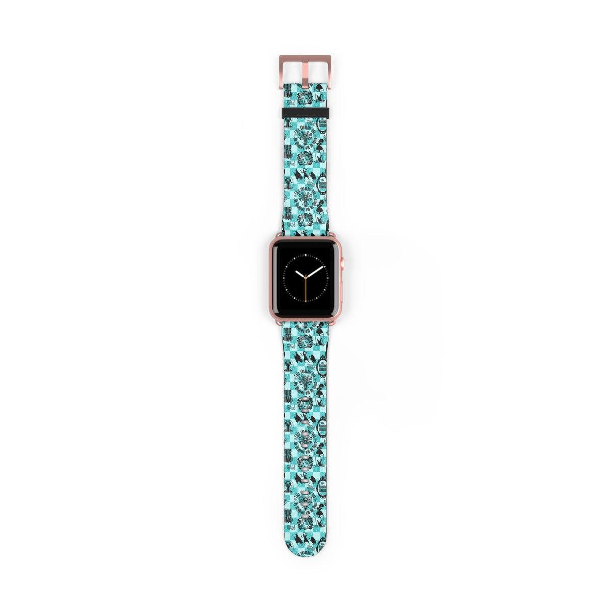 Haunted Mansion Icons Teal Whimsical Watch Band - Apple