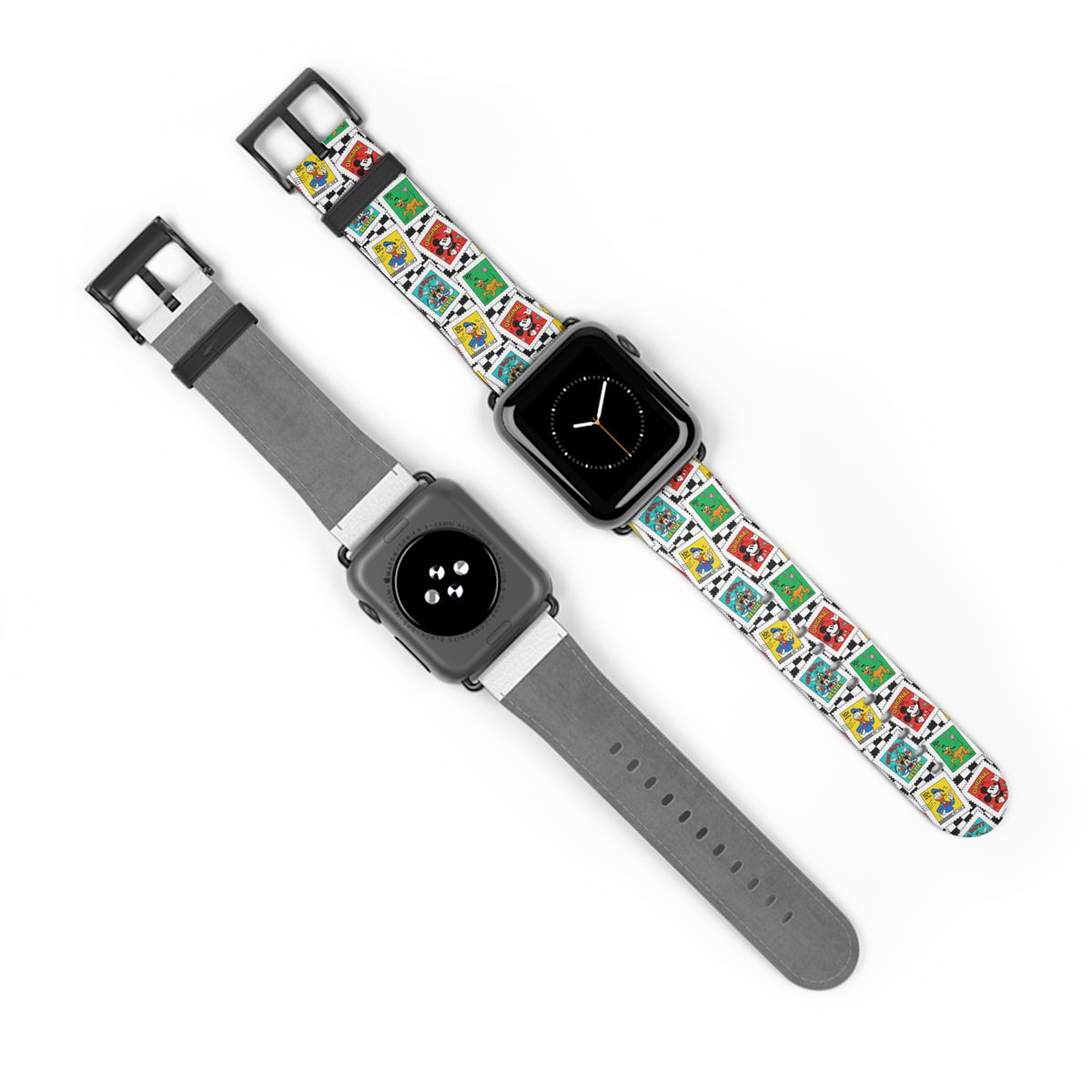 Mickey Stamps Whimsical Watch Band - Apple