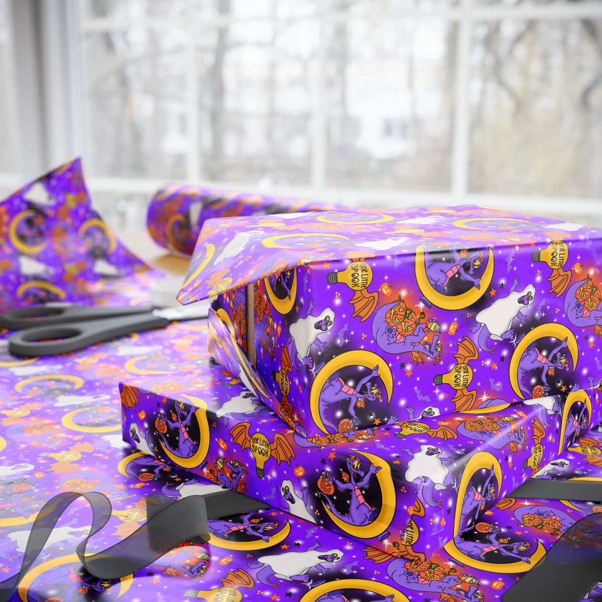 Figment on the Moon Purple Wrapping Paper Roll