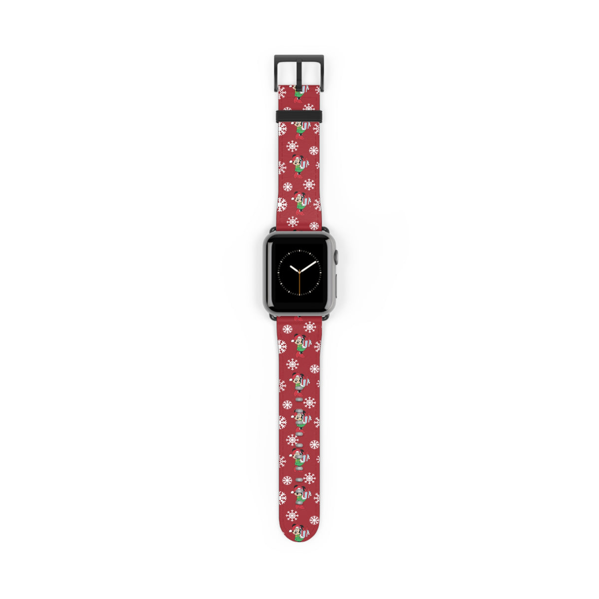 Minnie's Christmas Holiday Flurries Whimsical Watch Band - Apple