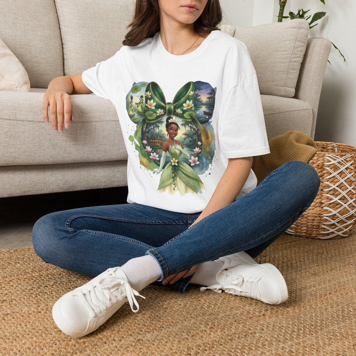 Disney Princess - Tiana's Bayou Waterlily Vignette Unisex Graphic Tee