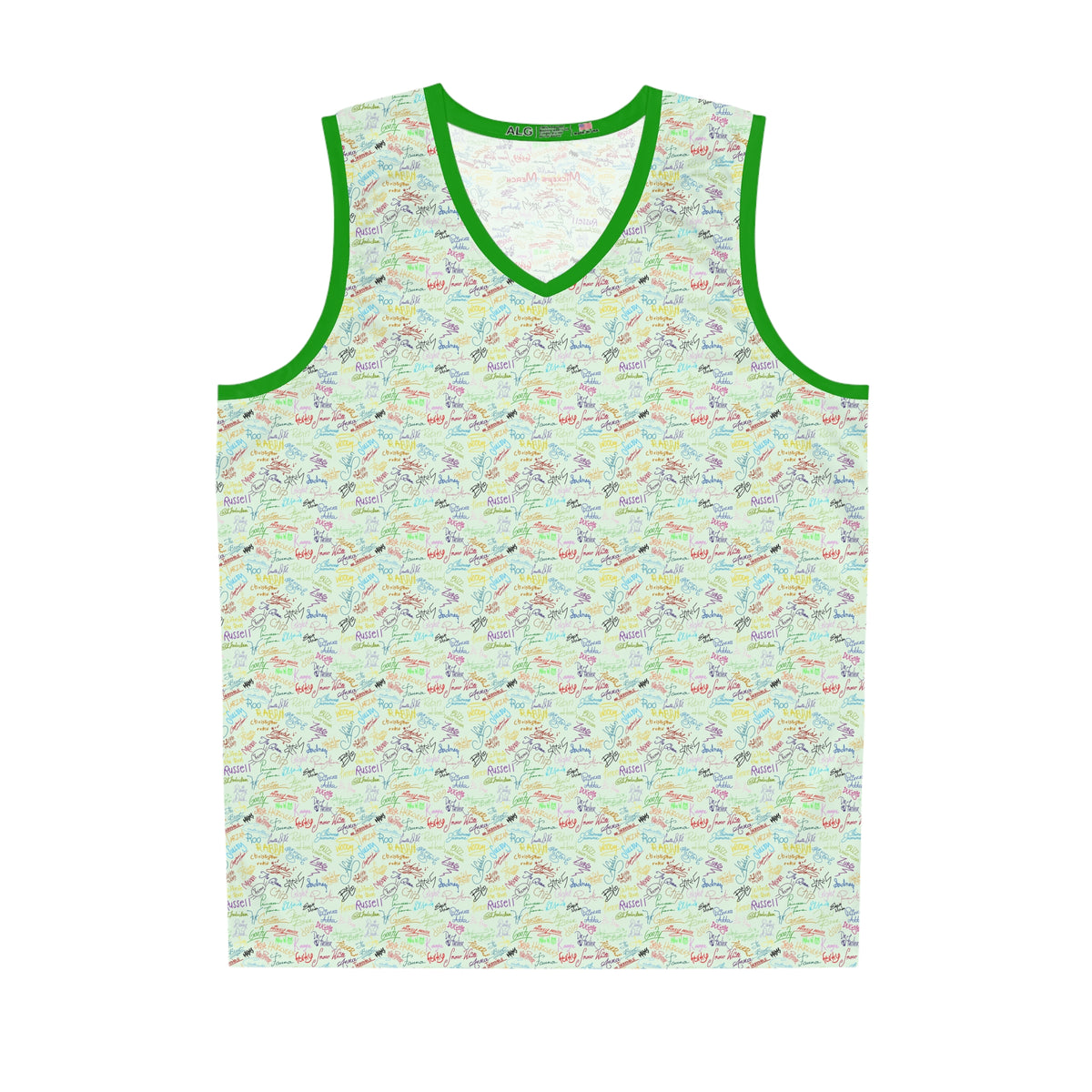 Character Autographs on Green Park Performance Tank Top