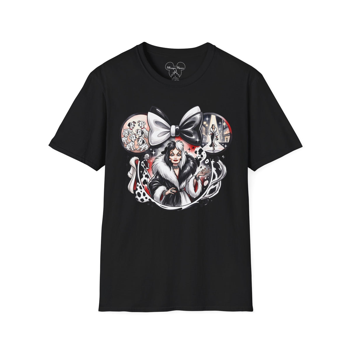 Disney Villains - Cruella's Spotted Couture Vignette Unisex Graphic Tee