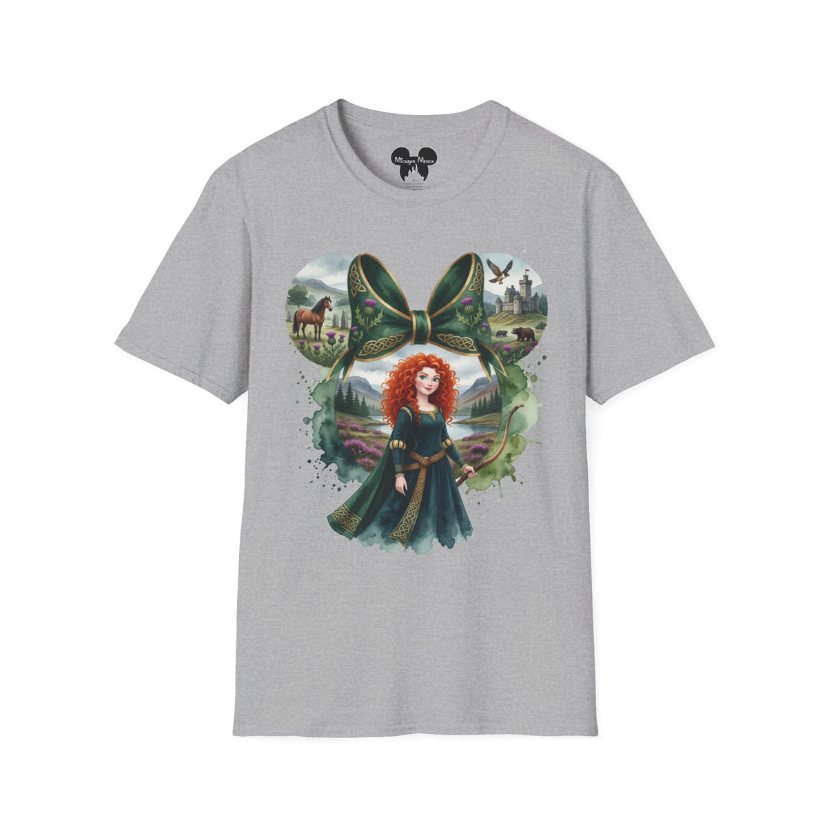 Disney Princess - Merida's Celtic Archer Vignette Unisex Graphic Tee
