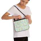 Character Autographs on Green Small Shoulder Bag