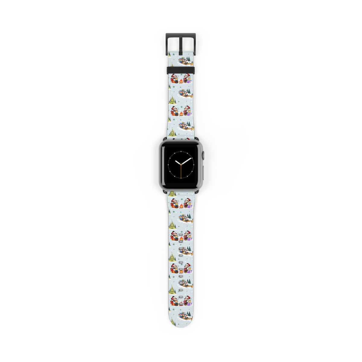 Christmas Castle Sleigh Ride Whimsical Watch Band - Apple