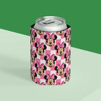 Pink Checkerboard Minnie Can Cooler Drink Koozie