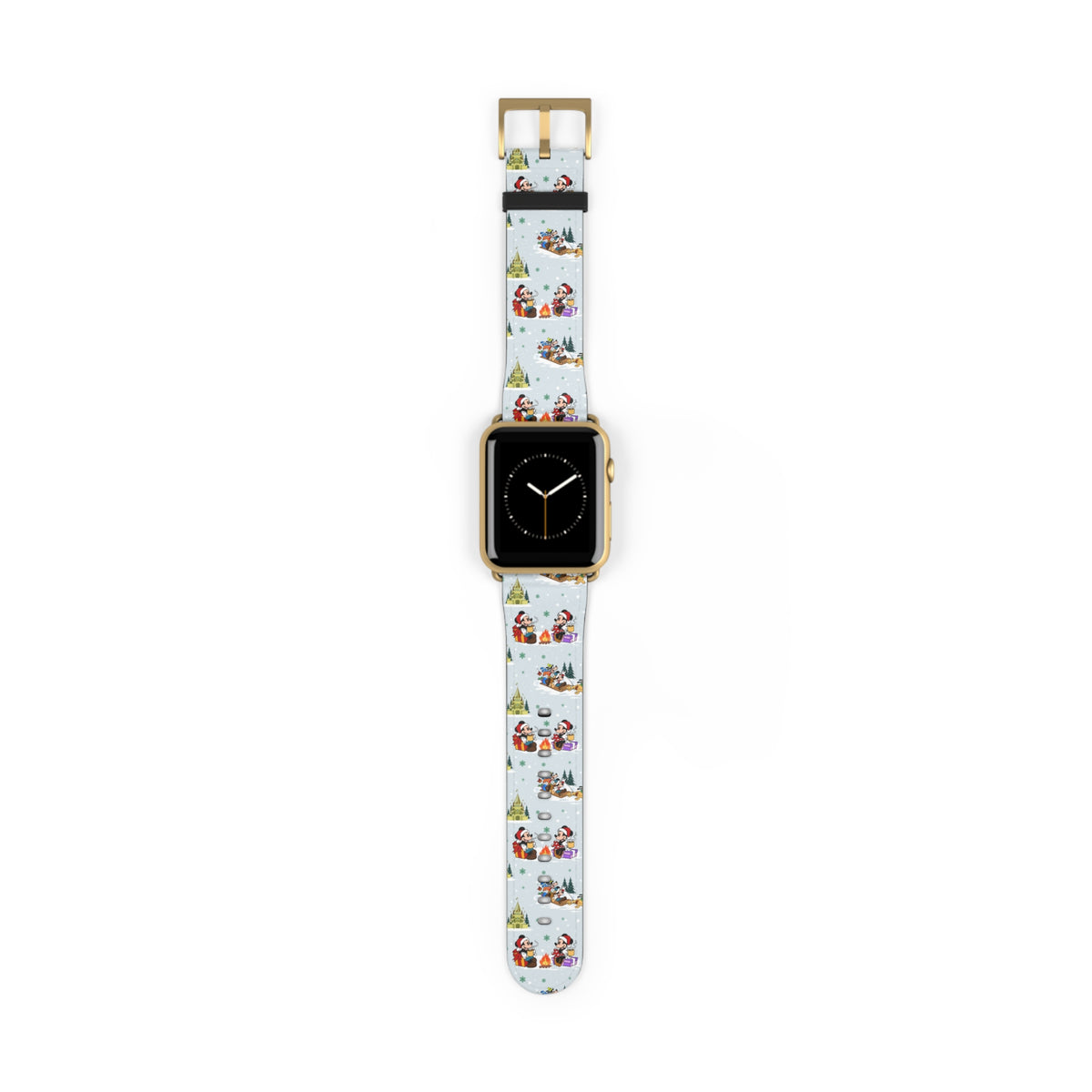 Christmas Castle Sleigh Ride Whimsical Watch Band - Apple